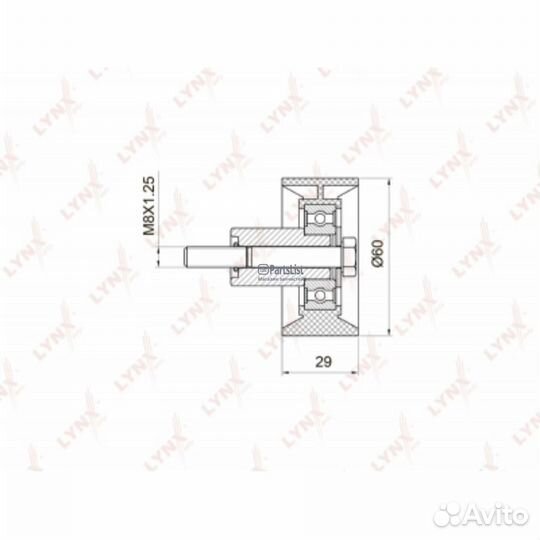 Lynxauto PB3008 Ролик