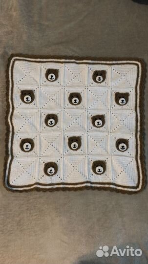 Плед детский вязаный ручная работа