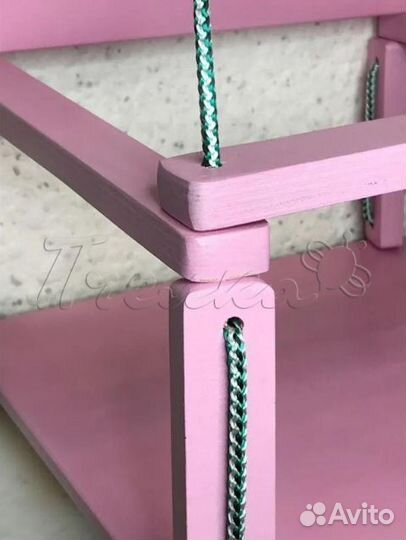 Качели детские подвесные деревянные