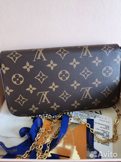 Сумка клатч louis vuitton felicie оригинал