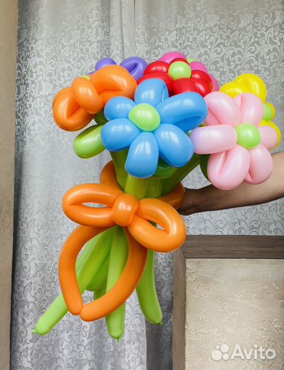 Цветы из воздушных шаров