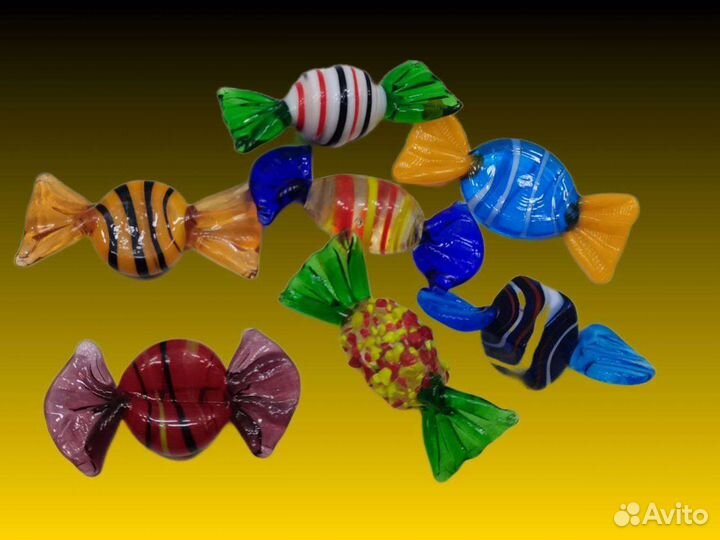 П.5839 Муранское стекло Конфеты в ассортименте
