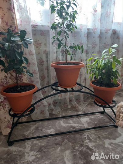 Подставка для цветов напольная металлическая