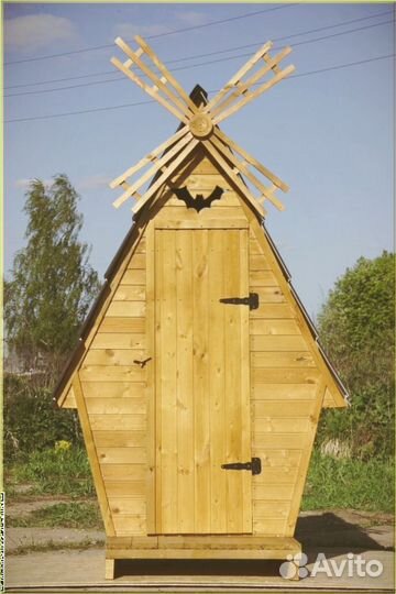 Дачный туалет деревянный XBJ