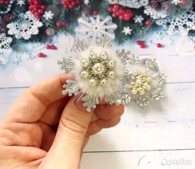 Бантики снежинки