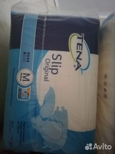 Памперсы Тена для взрослых размер М по 30шт