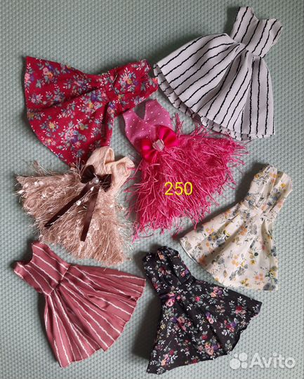 Платья для кукол Барби (новые и винтаж)