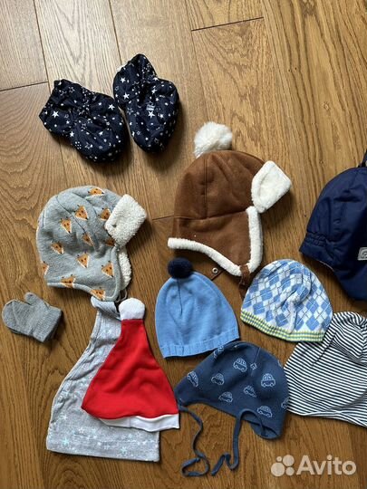 Шапки для малыша 6-18 мес