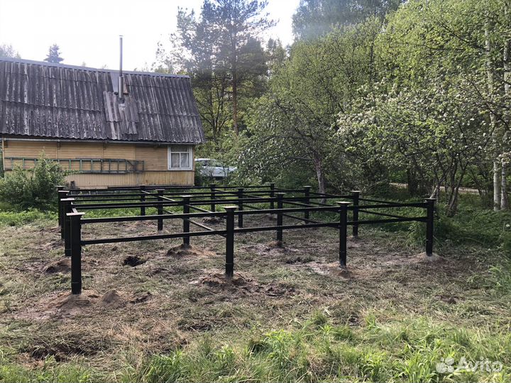 Винтовая свая 108 установка под ключ