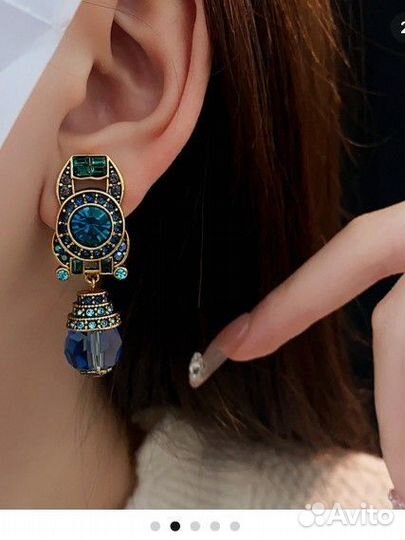 Винтажные серьги бохо