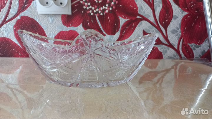 Салатник хрустальный СССР