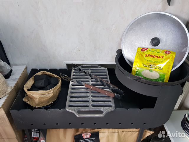 Мангал, шампуры, уголь, решетки гриль