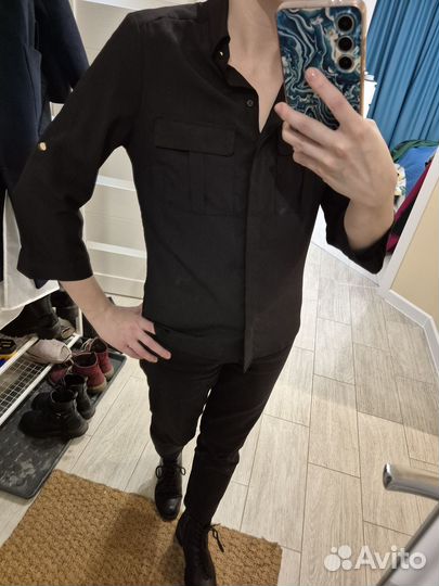 Блузка черная oodji