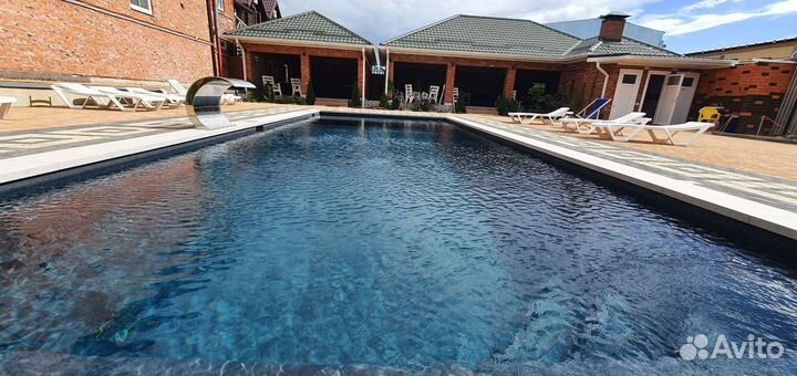 База отдыха Теплым бассейном, беседки, коттеджи