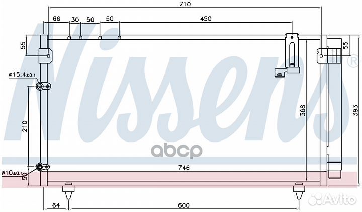 Радиатор кондиционера toyota avensis verso 01