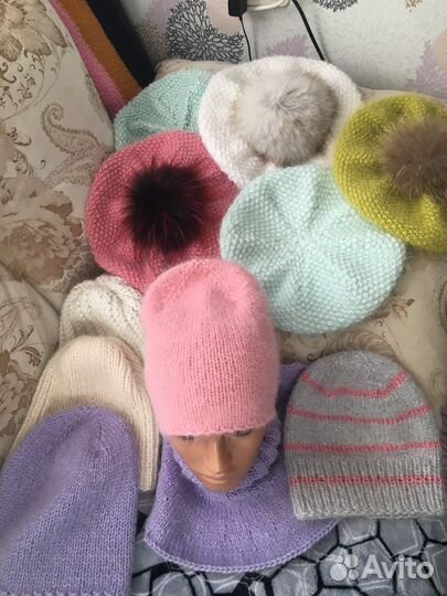 Шапочка женская вязаная