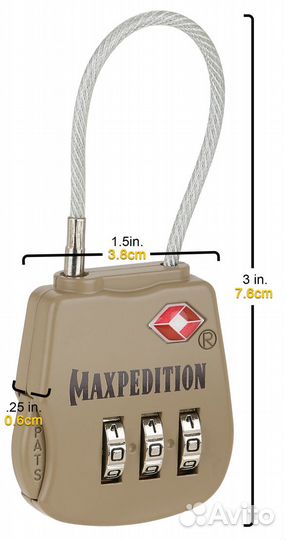 Maxpedition Tactical Luggage Lock - combination lo