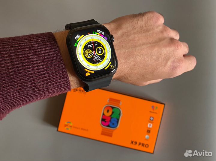 Часы X9 Pro Smart watch Apple Watch Чёрные 45мм