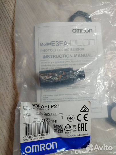 Датчик оптический omron E3FA-LP21