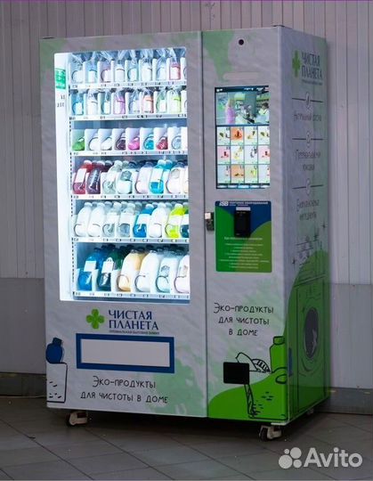 Снековый автомат по продаже эко бытовой химии