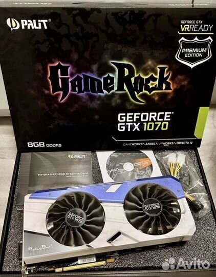 Видеокарта Gtx 1070 palit gamerock(идеал)