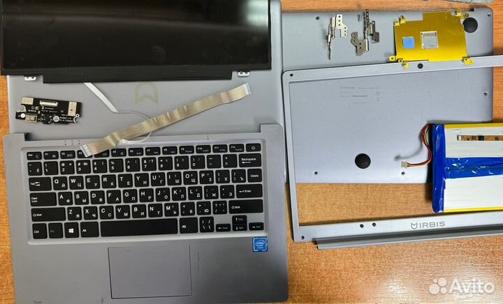 Ноутбук Irbis NB75 в разборе на запчасти