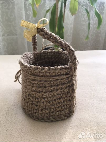 Корзина из джута