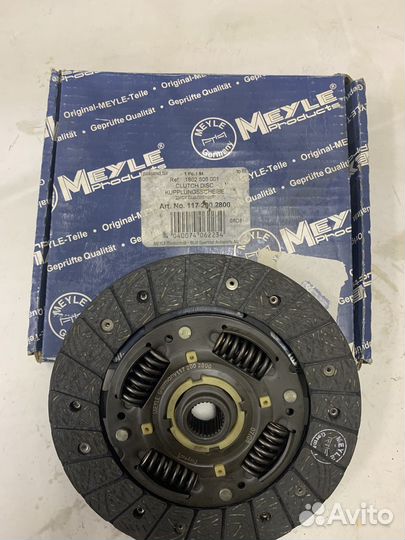 Диск сцепления Meyle 1172002800 VW Passat B3/B4/B5