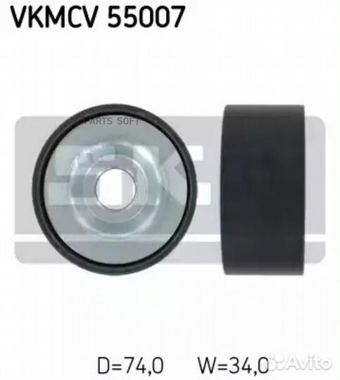 SKF vkmcv55007 Натяжной ролик, поликлиновой ремень