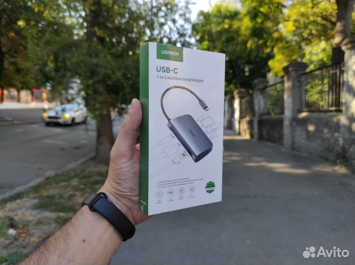 USB Hub (хаб) ugreen USB Type-C 7in1 (50852) новый