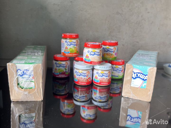 Пюре овощное/мясное/фруктовое, кефир/кисломолочка