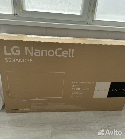 Телевизор LG NanoCell 55nano76 Новый. Поврежден