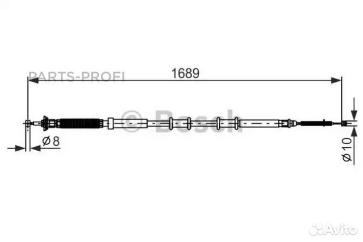 Bosch 1987477975 1987477975 bosch трос ручного тормоза