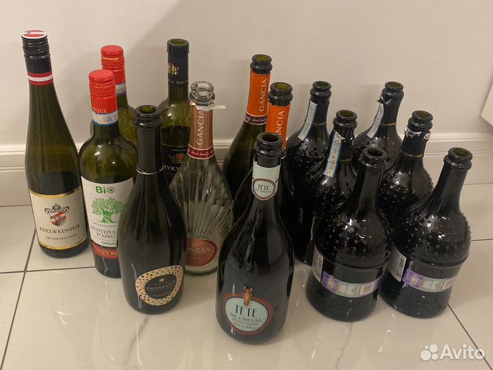 Бутылка от виски, от вина, от сока, от шампанского