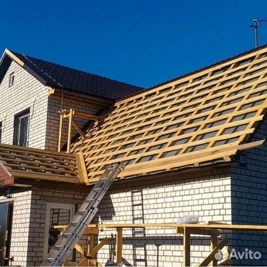 Строители,кровельные работы, ремонт крыши, крыша