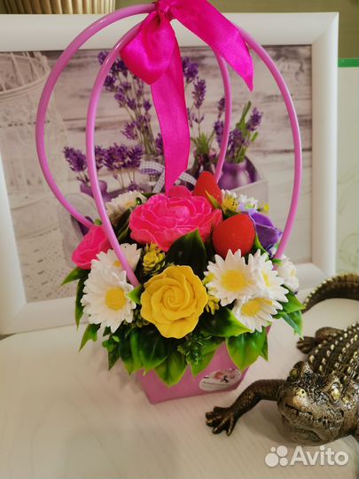 Букет из мыла ручной работы