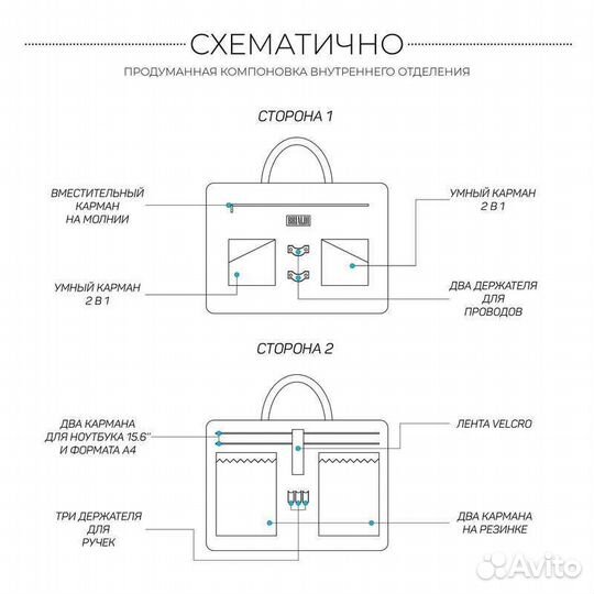 Мужская сумка из натуральной кожи Overton brown