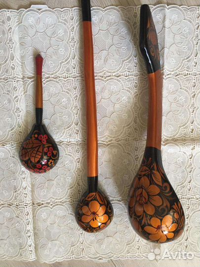 Деревянные ложки хохлома