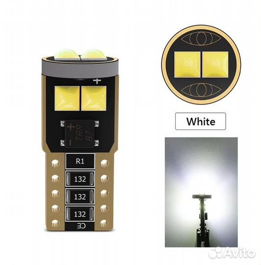 LED лампы(цоколь W5W)