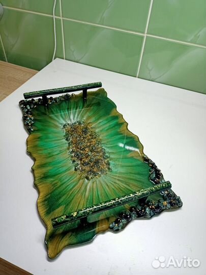 Поднос из эпоксидной смолы