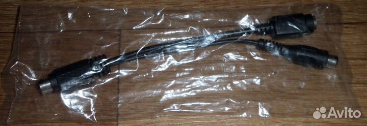 Кабель S-Video папа S-Video мама + 3.5 mm jack