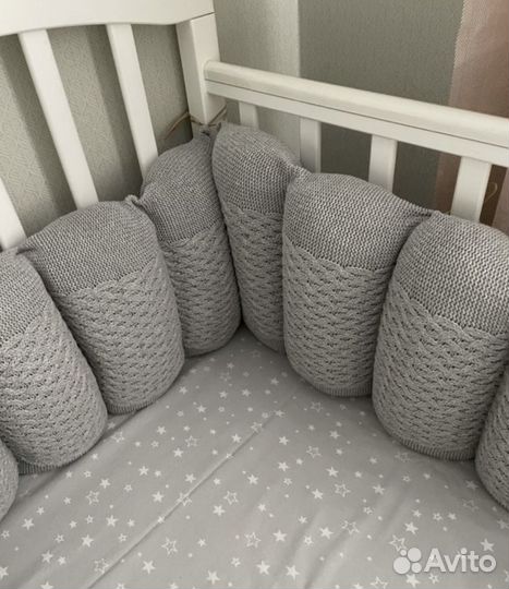 Бортики в детскую кроватку loom knits