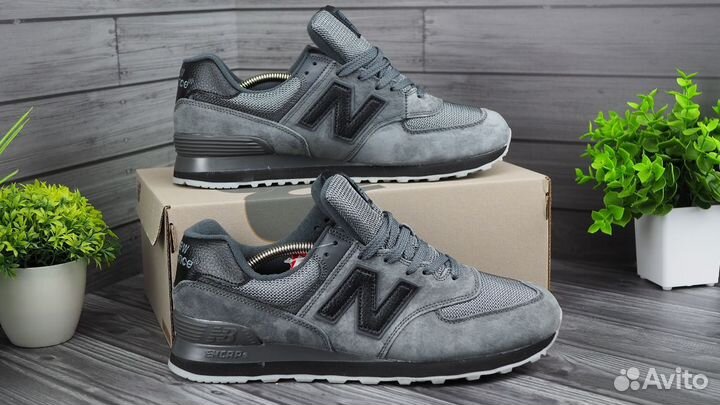 Кроссовки New Balance 574 Cтиль в сером