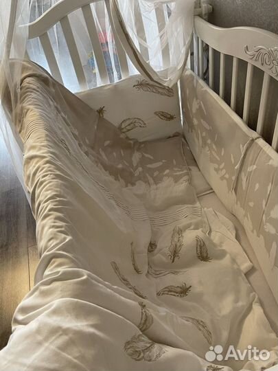 Комплект в детскую кроватку bebe luvicci fluffy