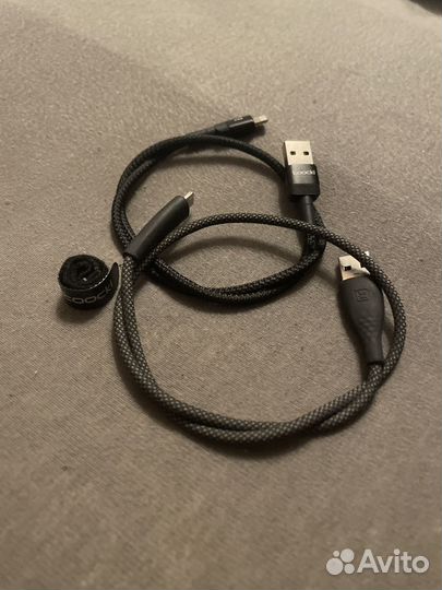 Кабель usb A lightning 0,5м 2,4А 2шт