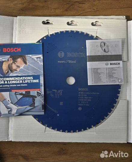 Пильный диск Bosch expert for steel 305