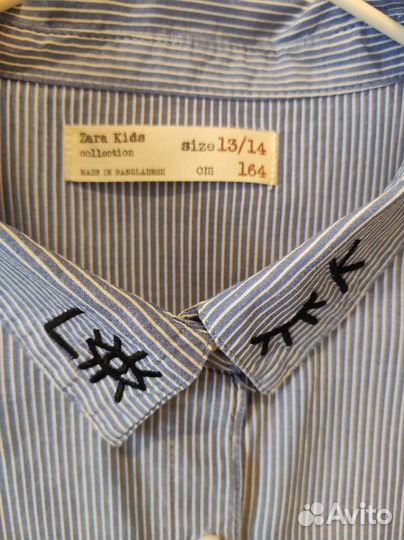 Рубашка zara р. 164
