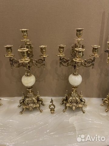 Подсвечники (канделябры) бронзовые