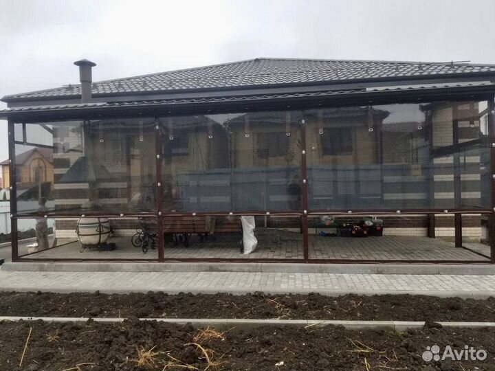 Мягкие окна для беседки, летней веранды, террасы