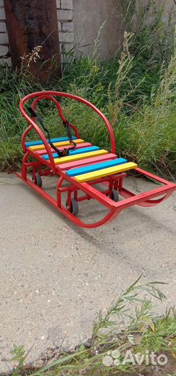 Детские санки с колесами